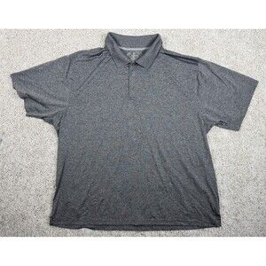 North Hudson Premium Polo Shirt Mens Gray Performance Golf Casual Size 3x
